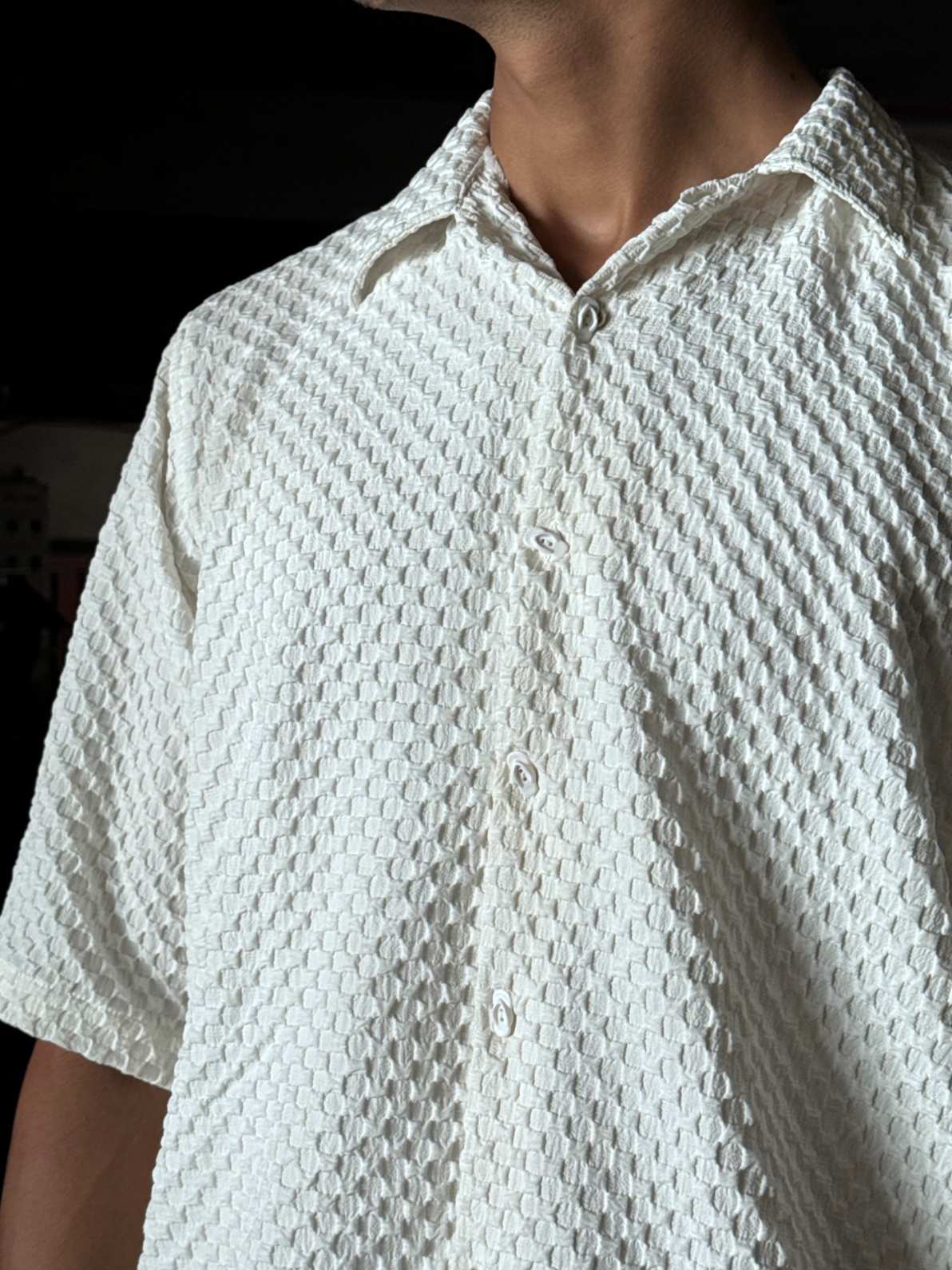White Popcorn Shirt - 400 - AA0763
