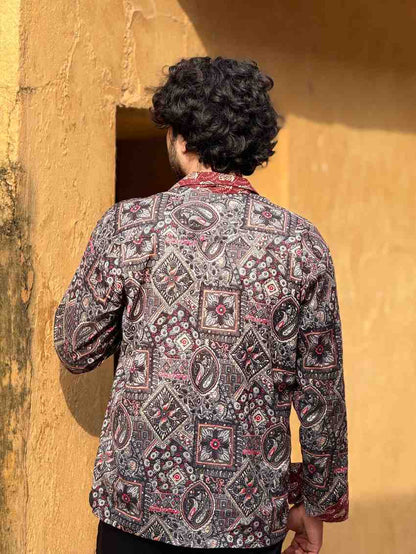 Black & Red Premium Printed Shirt 