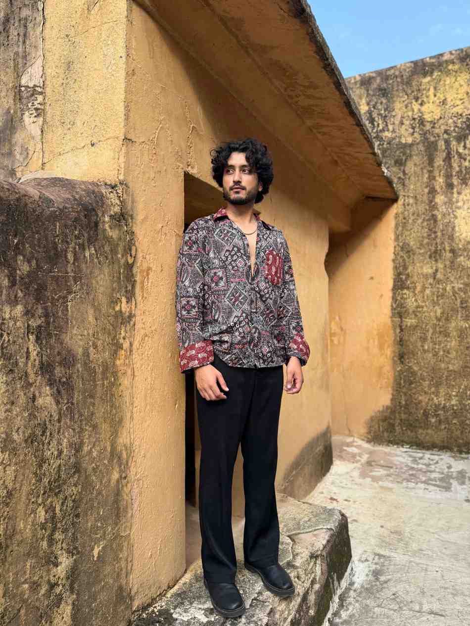 Black & Red Premium Printed  Shirt 