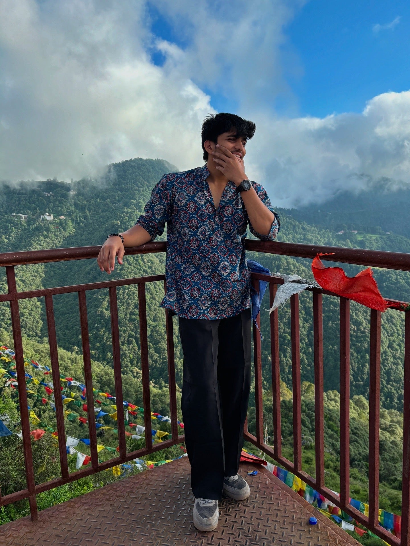 Blue Ajrakh Short Kurta