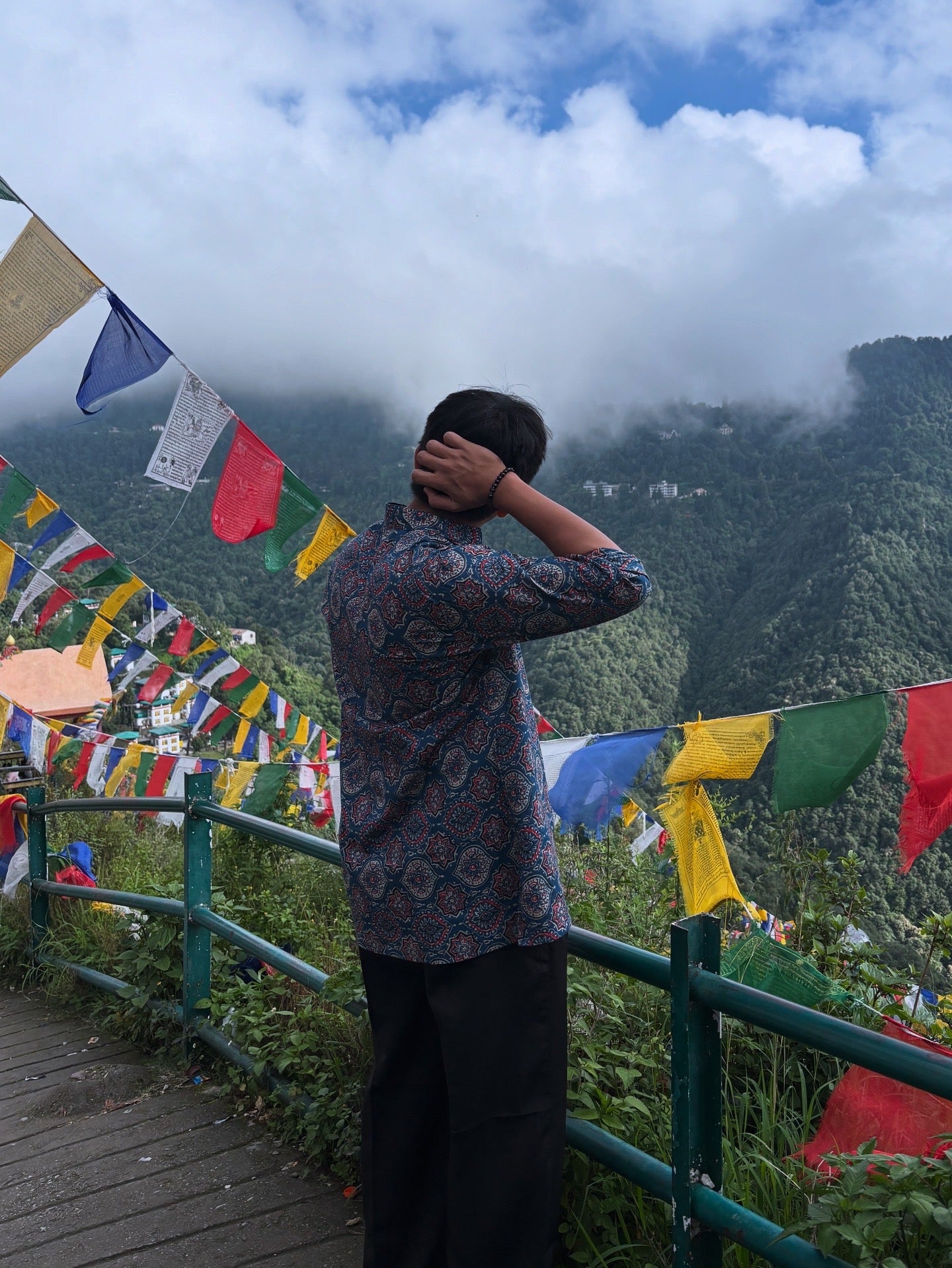 Blue Ajrakh Short Kurta