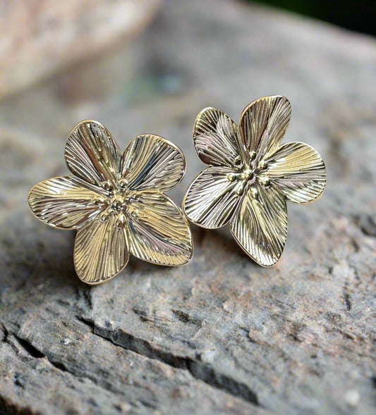 Silver Blossom Earrings-2B1055