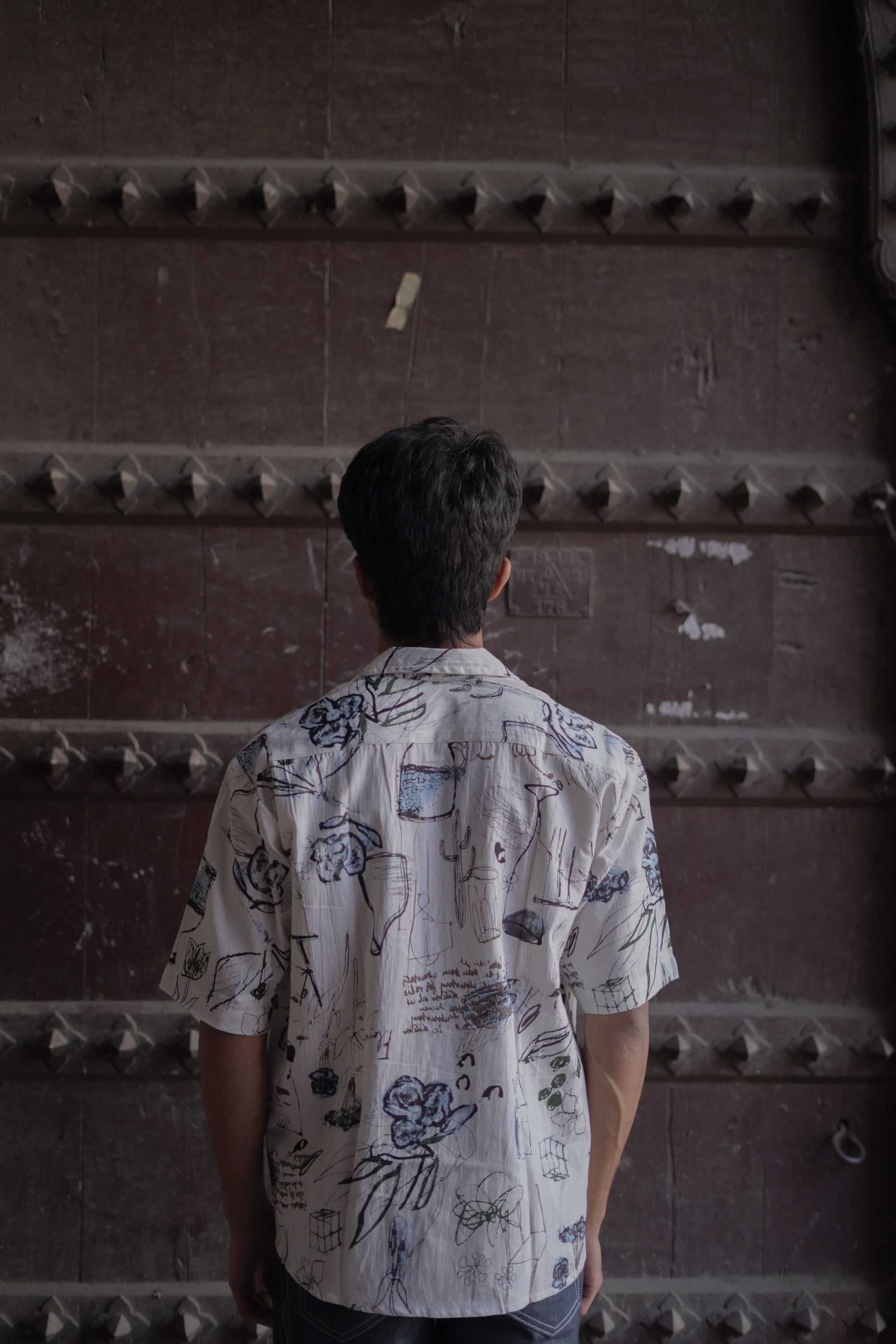 Abstract Cotton Flex Shirt