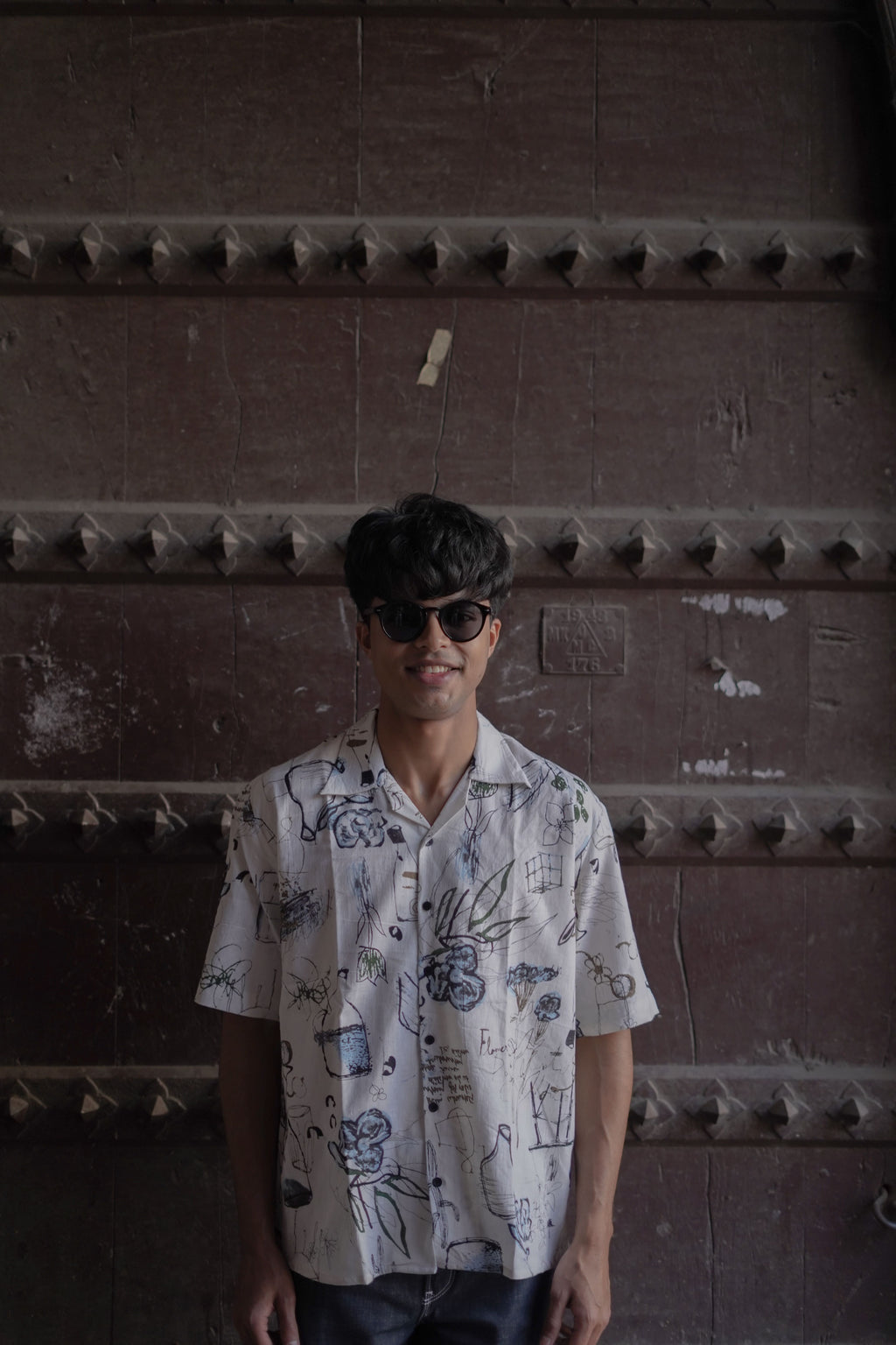 Abstract Cotton Flex Shirt