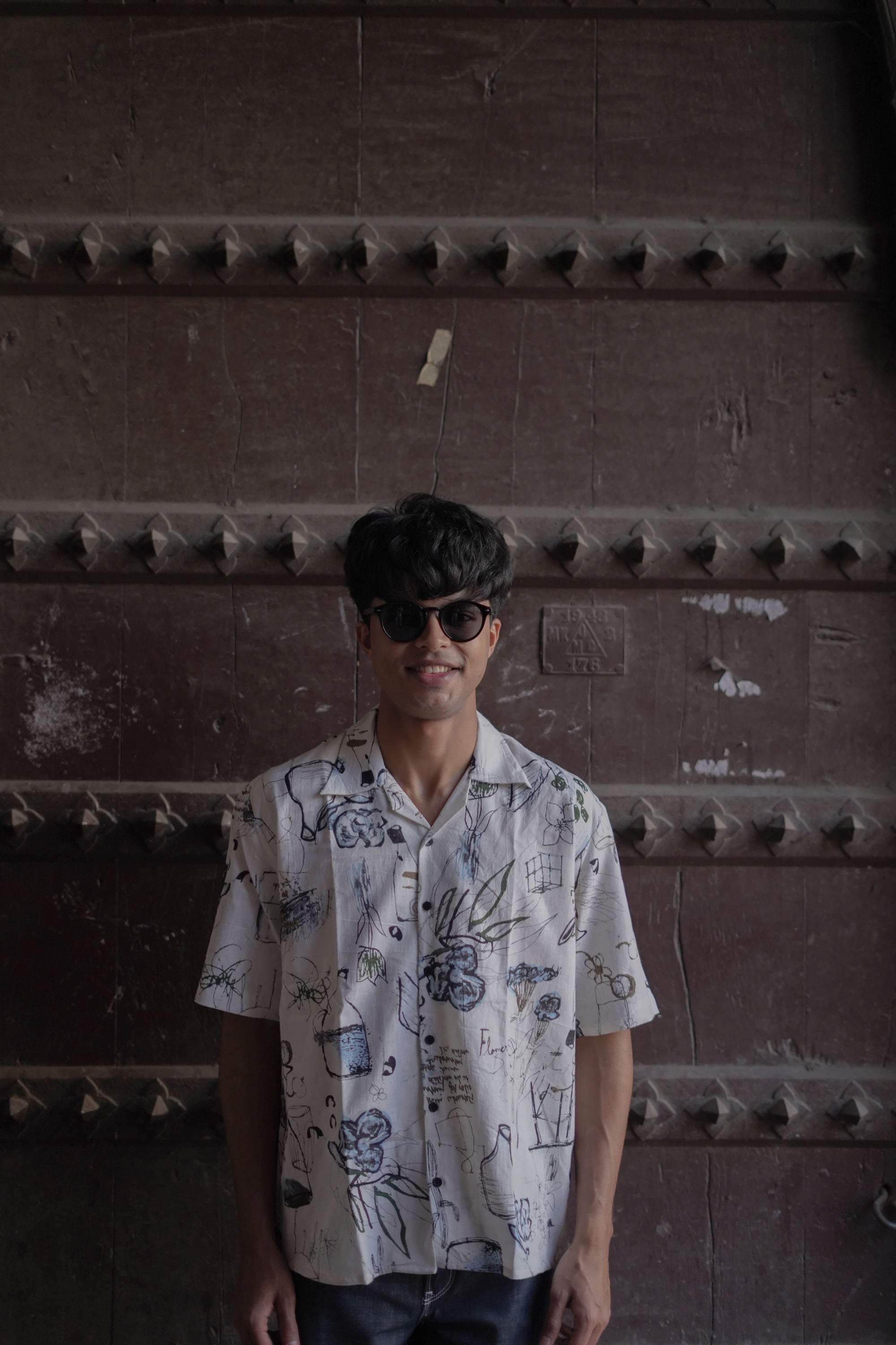 Abstract Cotton Flex Shirt