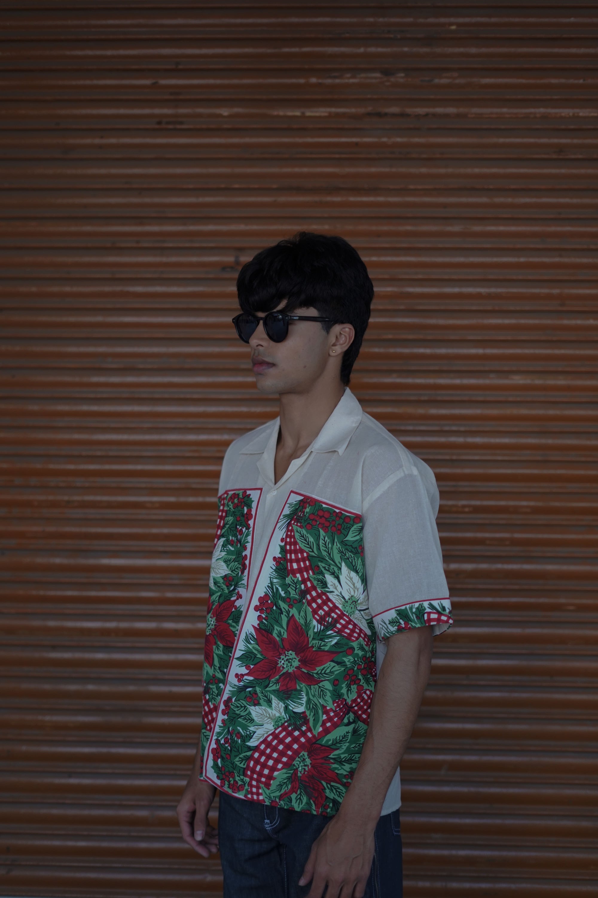 Floral Patch Handloom Shirt – Aesthetic. Trendy. Premium.