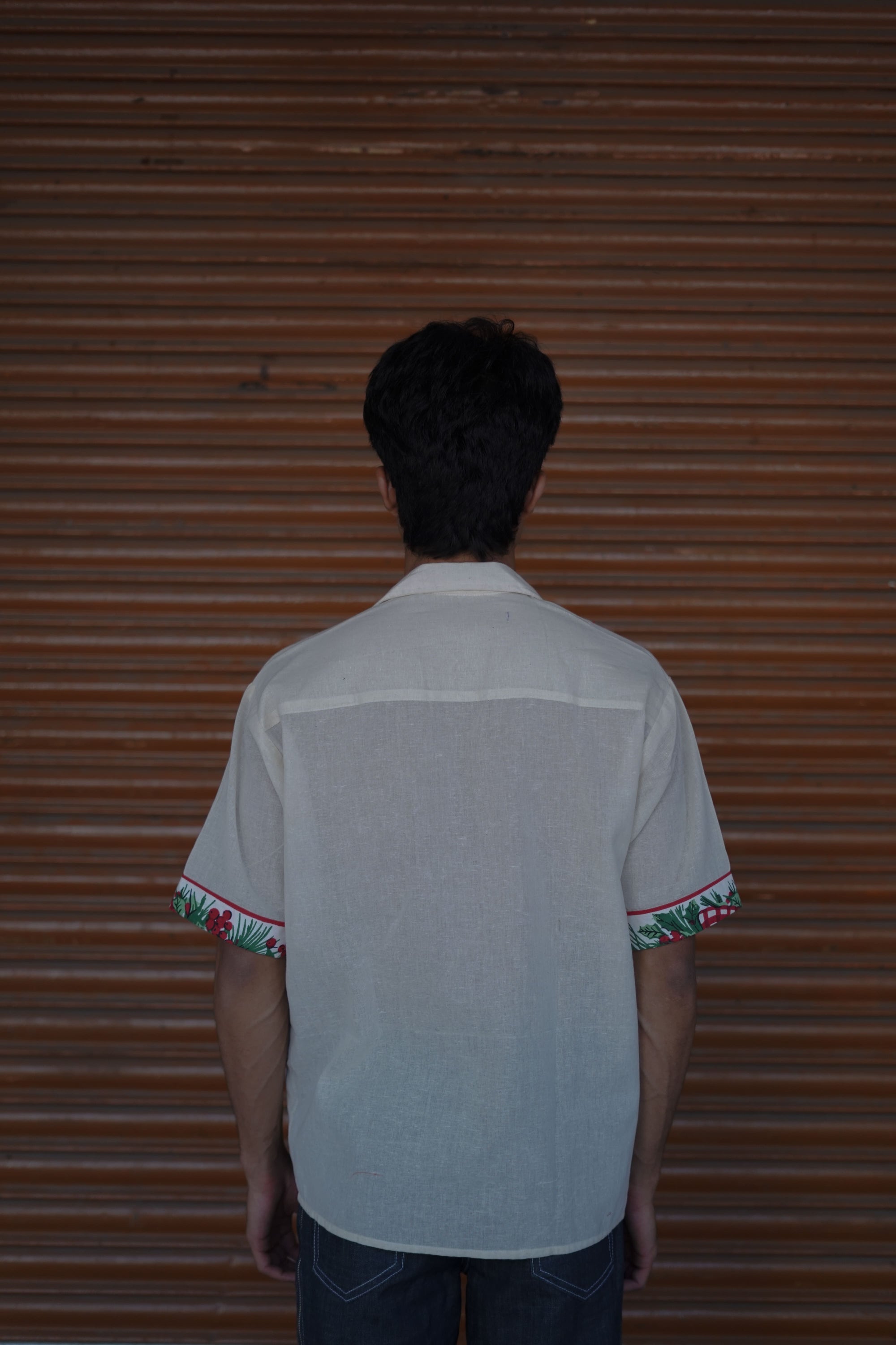 Floral Patch Handloom Shirt – Aesthetic. Trendy. Premium.