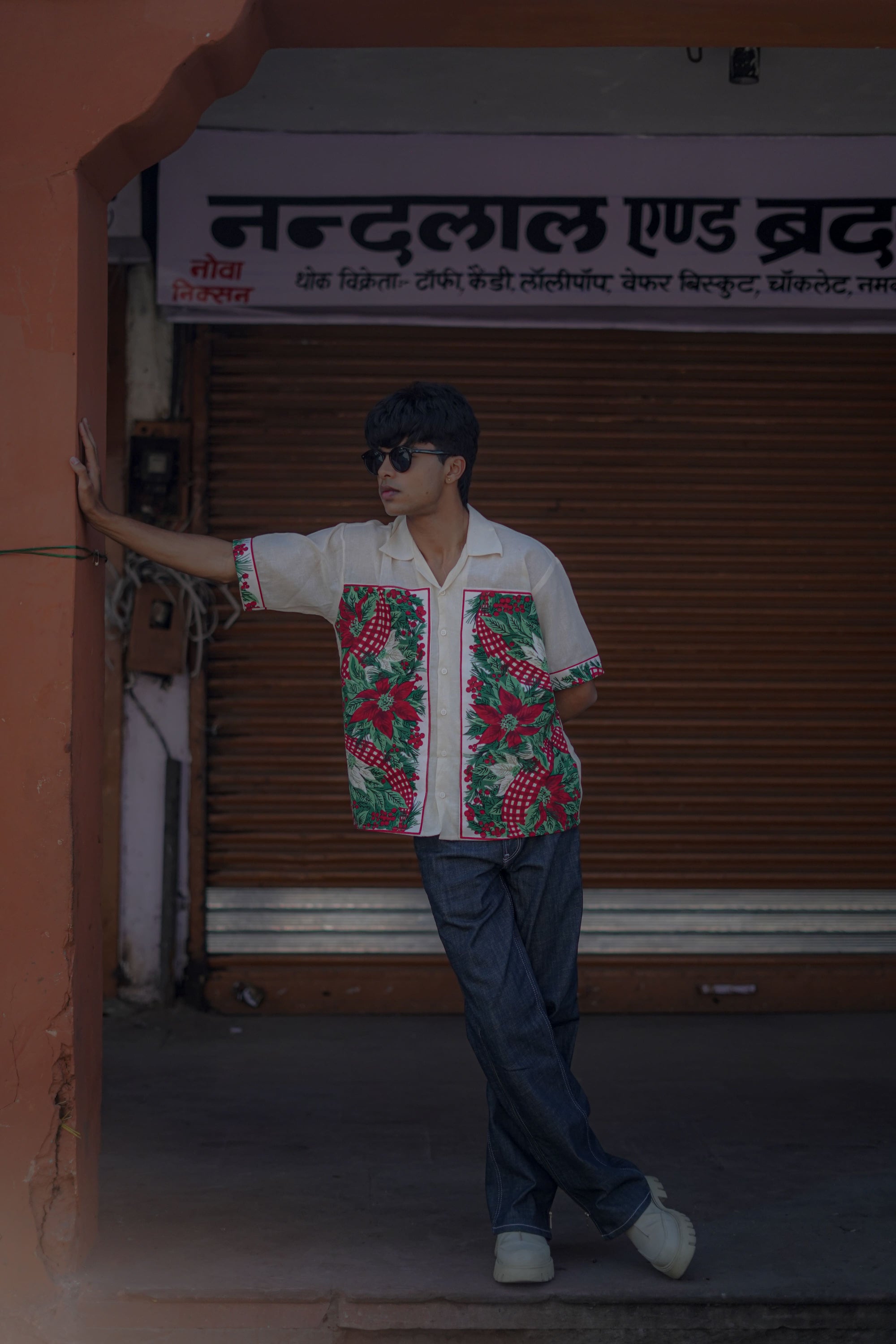 Floral Patch Handloom Shirt – Aesthetic. Trendy. Premium.