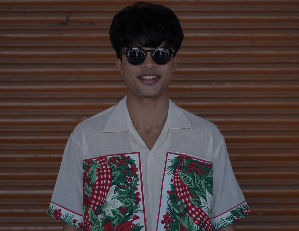 Floral Patch Handloom Shirt – Aesthetic. Trendy. Premium.