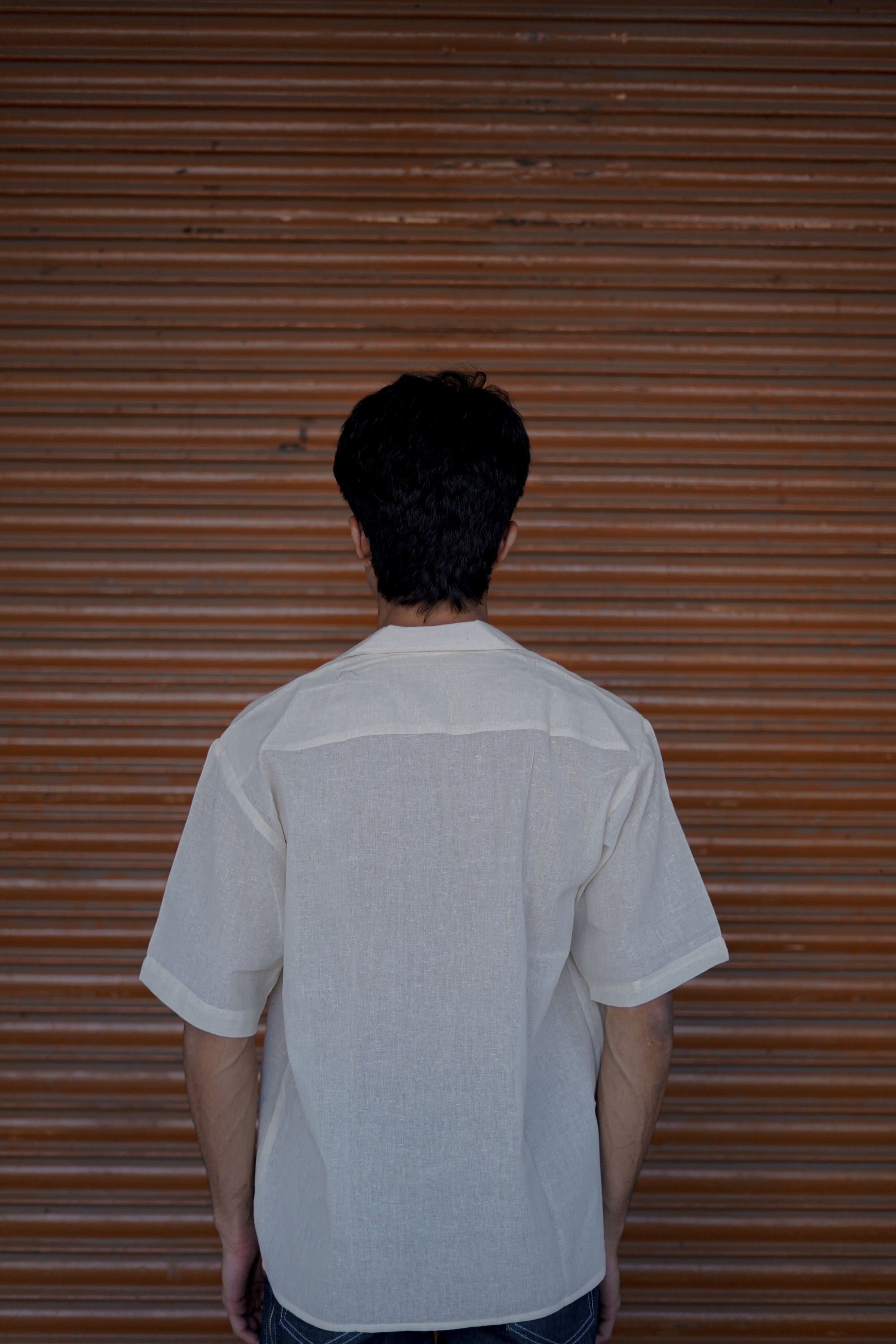Handloom White Dog Embroidery Shirt – Premium & Unique